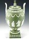 1969 Wedgwood England Jasperware Sage Green 12 Vase Urn Muses Sacrifice Rare
