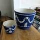19th Century Wedgwood Large Blue Jasperware Jardiniere, 18 C. M Planter
