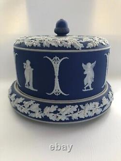 19th Century Jasper Ware Blue Cheese Dome