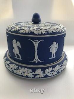 19th Century Jasper Ware Blue Cheese Dome