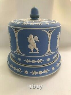 19th Century Jasper Ware Blue Cheese Dome