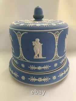 19th Century Jasper Ware Blue Cheese Dome