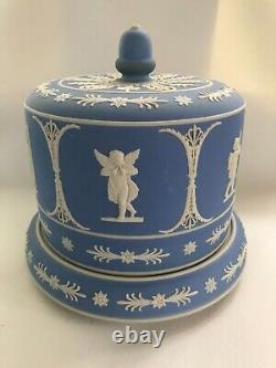 19th Century Jasper Ware Blue Cheese Dome