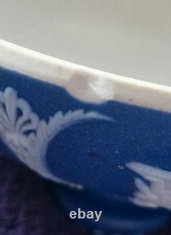 19thC Wedgewood Jasper Ware Tobacco Jar & Cover c1860