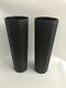 2 Wedgwood Black Jasper Ware Octagonal Tall Vases In Excellent Condition