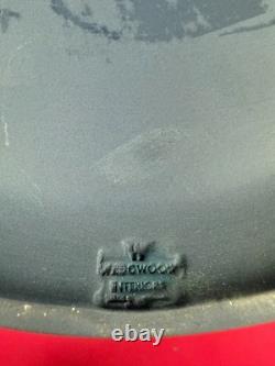 2 x Wedgwood Jasper Ware Portland Blue Vase 9.75 High Extra Wide 9.5 Pair