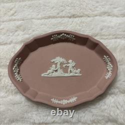 5 Wedgwood Jasperware Pink Pin Dish trinket tray plate vintage joblot