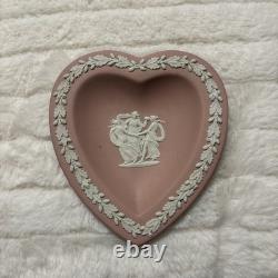 5 Wedgwood Jasperware Pink Pin Dish trinket tray plate vintage joblot