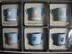 6 X Wedgwood Jasper Ware Miniature Loving Cups Boxed Set Various Colourways -1st