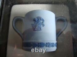 6 x Wedgwood Jasper Ware Miniature Loving Cups Boxed Set Various Colourways -1st