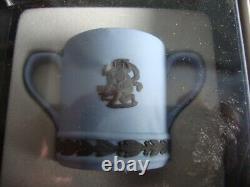 6 x Wedgwood Jasper Ware Miniature Loving Cups Boxed Set Various Colourways -1st