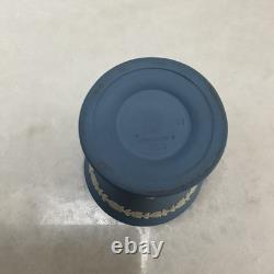 7 Pieces Set of Wedgewood Blue Jasper Ware, Various Items. Good Condition