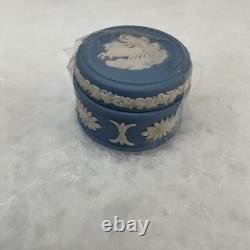 7 Pieces Set of Wedgewood Blue Jasper Ware, Various Items. Good Condition