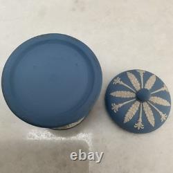 7 Pieces Set of Wedgewood Blue Jasper Ware, Various Items. Good Condition