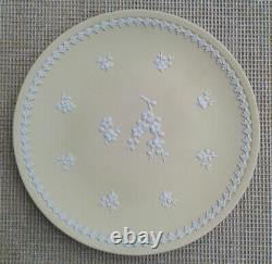 8 Wedgwood Primrose Yellow Prunus Blossom Jasperware Plate