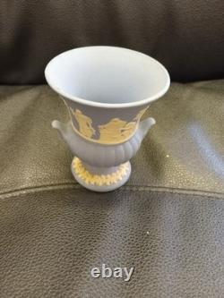 9 WEDGEWOOD Jasperware Blue Vase, Plates, Lidded Dish, Trinket Boxes COLLECTORS