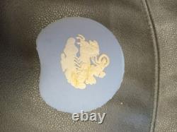 9 WEDGEWOOD Jasperware Blue Vase, Plates, Lidded Dish, Trinket Boxes COLLECTORS
