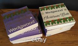 A Collection of Ten Wedgwood Jasperware Christmas Plates 1970-1978 21 cm Boxed