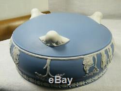A Wedgwood Blue Jasper Ware Tri Footed Bowl exceptionally rare and with no use