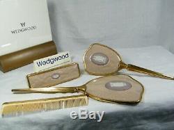A Wedgwood Jasper Ware Dressing Table Set, in Lilac & extremely Rare Superb