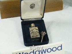 A Wedgwood Sterling Silver Perfume Bottle with Funnel & in Presentation Box