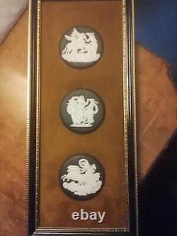 A framed Wedgwood Cameo Set Of Pictures Framed black jasperware Wedgwood S 74