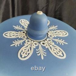 ANTIQUE WEDGWOOD BLUE JASPERWARE CAKE/CHEESE DOME withSTAND 1800 RARE