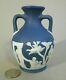Antique 1840s Old Wedgwood Only Jasperware Portland Vase Dark Blue 4 Miniature