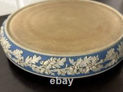 Antique 19th Century English Dudson Jasperware Blue & White Cheese Dome