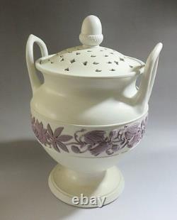 Antique 19th Century Wedgwood Jasperware Pot Pourri Jar & Cover