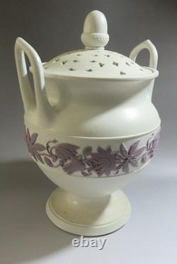 Antique 19th Century Wedgwood Jasperware Pot Pourri Jar & Cover
