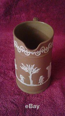 Antique Brown Wedgwood Jasperware Pitcher