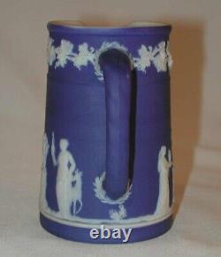 Antique Cobalt Blue Wedgwood Jasperware Creamer Spout and Rope Handle