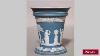 Antique English Victorian Blue And White Wedgwood Porcelain