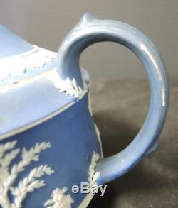 Antique Pre -1850s Wedgwood Cobalt Blue Jasperware Tea Set