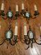 Antique Set Of 4 Louis Xvi By Caldwell Green Jasper Wedgwood Wall Sconces