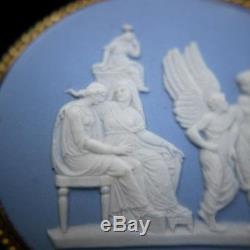 Antique Vintage Victorian 19th C Wedgwood Jasperware Greek Gods Cameo Brooch Pin