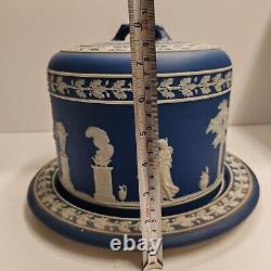 Antique Vintage Wedgwood Jasper ware Cheese Dome with Underplate Cake Plate