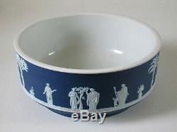 Antique Wedgwood 9 Cobalt Blue Dip Jasperware Ferner Bowl late-1800's