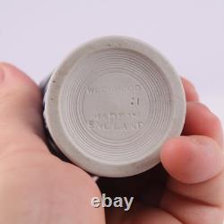 Antique Wedgwood Blue Jasperware Vesta Match Pot Box Classical Figures c1890