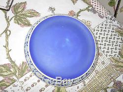 Antique Wedgwood Cobalt Blue Jasper Ware Tea Set 4 Piece Made in England