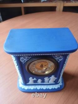 Antique Wedgwood Dark Blue Jasper Ware Clock 1889'R' Restoration Project