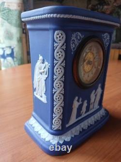 Antique Wedgwood Dark Blue Jasper Ware Clock 1889'R' Restoration Project