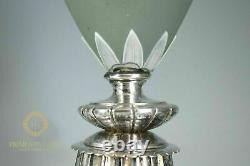Antique Wedgwood Green Jasper & Silver Mount Table Lamp
