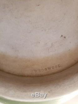 Antique Wedgwood Green Jasperware Jardiniere / Cache Pot / Planter 6 1/4 Tall