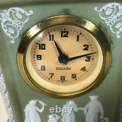 Antique Wedgwood Green Jasperware Mental Clock Case