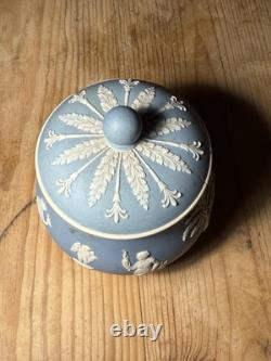Antique Wedgwood Jasperware Blue Bundle With RARE Piesse & Lubins Jar Set