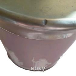 Antique Wedgwood Jasperware Lilac Biscuit Barrel. Some issues stamp not clear