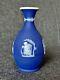 Antique Wedgwood Jasperware Royal Blue Vase C1900