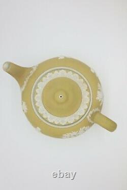 Antique Wedgwood Jasperware Teapot in Yellow 9 from spout to handle GREAT Condi